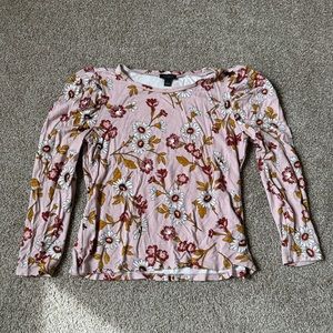 Floral business causal blouse